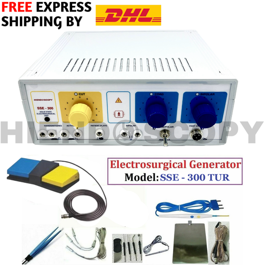 Cautery Bipolar Monopolar Electro Electrosurgery Surgical Generator 300W