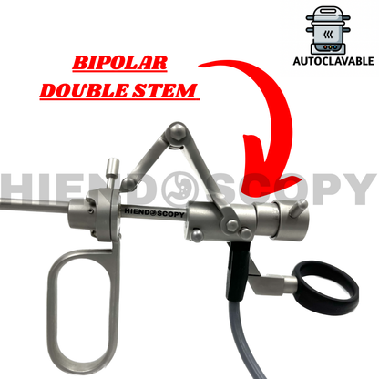 Storz Compatible 4mm TURP Bipolar Passive Double Stem With Resectoscope Sheath, Electrode and Cord